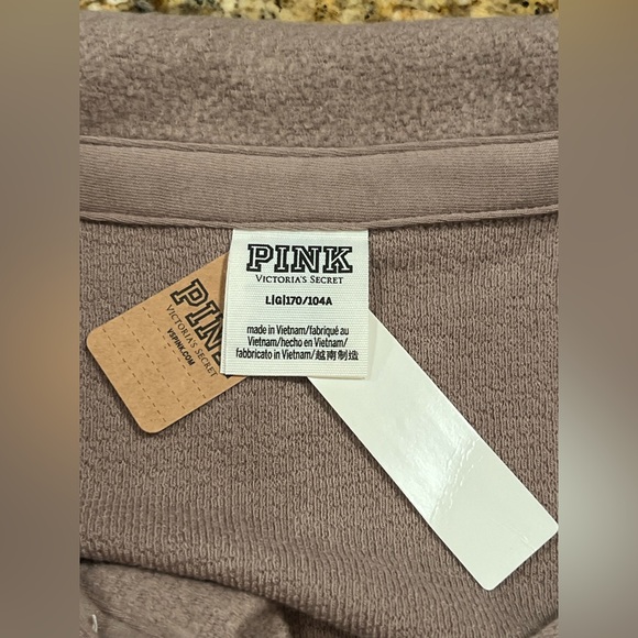 NWT PINK VS Reverse Fleece Shacket - Picture 8 of 9